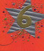 Picture of 6TH BIRTHDAY CARD STAR